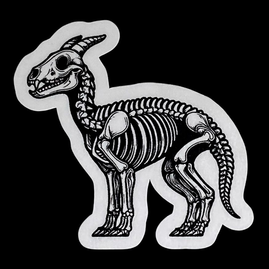 Animal skeleton sticker