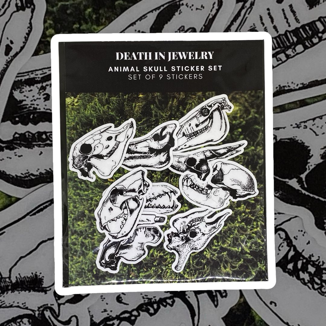 Animal Skull Sticker Set