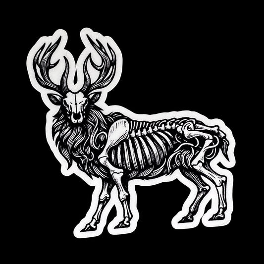 Deer skeleton sticker
