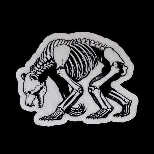 Bear skeleton sticker
