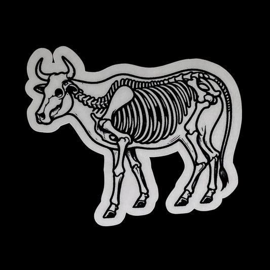 Cow skeleton sticker