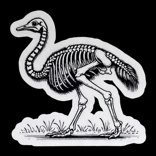 Emu skeleton sticker