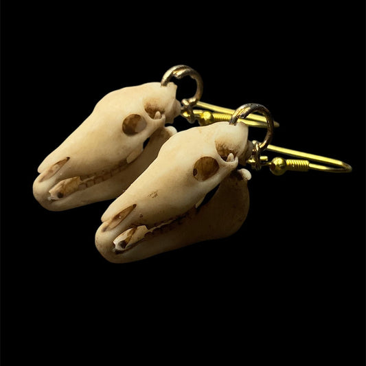 Horse skull earrings